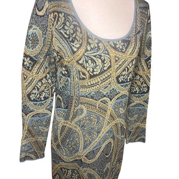 Peruvian Connection Kashmiri Sweater Dress Pima Cotton Medium - Picture 2 of 4